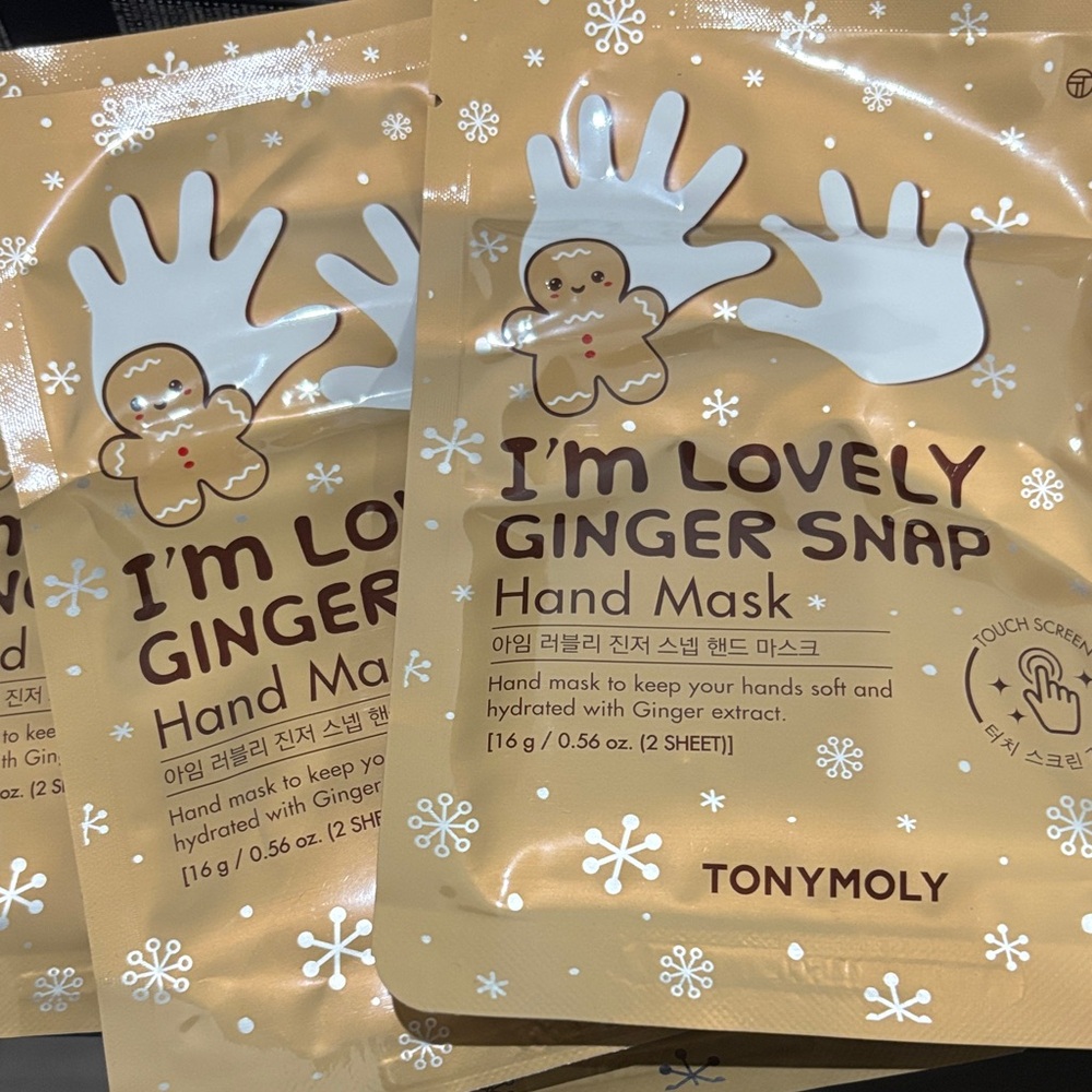 Tony Moly Ginger Snap Hand Mask Christmas Korean Skincare Stocking Stuffers